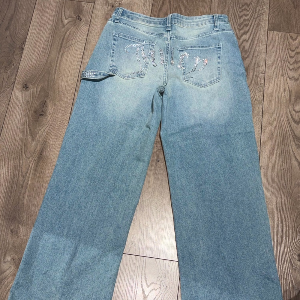 Juicy Couture Sky Blue Straight Leg Jeans